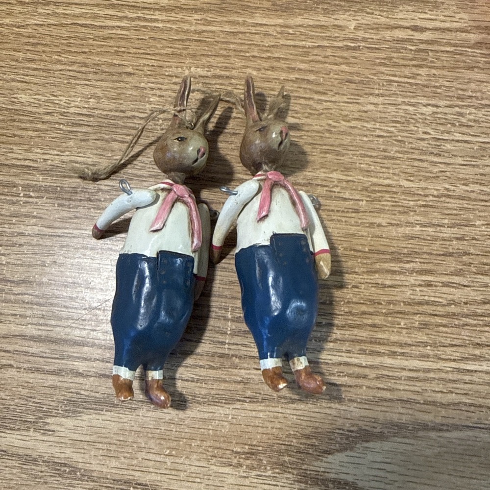 Vintage‎ Jointed Easter Bunnies